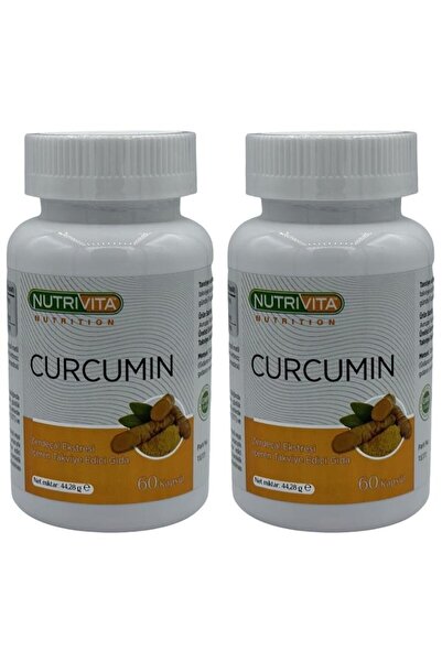 Nutrivita Nutrition Curcumin 2x60 Kapsül Zerdeçal Ekstresi Kurkumin Piperin