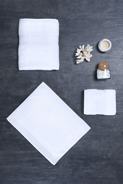 Karaca Home Aqausoft 100% Cotton Bath Towel 85 Cm X 150 Cm White