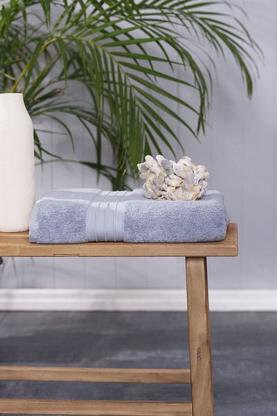 Karaca Home Πετσέτα μπάνιου Aquasoft Blue - 100% βαμβάκι, 85x150 cm