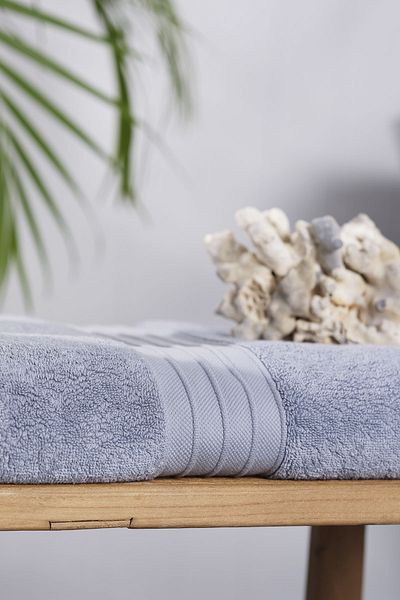 Karaca Home Πετσέτα μπάνιου Aquasoft Blue - 100% βαμβάκι, 85x150 cm