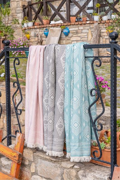 CottonTherapy Πετσέτα θαλάσσης 100x180 cm με θηλιά - 100% βαμβάκι