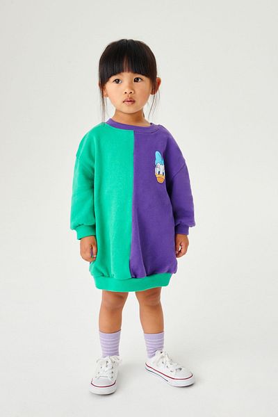 Machetta Kids Daisy 1940 Printed Μωβ-πράσινο Χρώμα 2/14 ετών Κοριτσίστικο φόρεμα