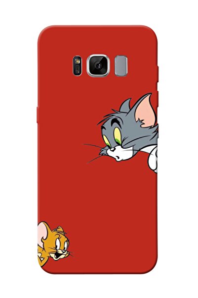 frondcase Samsung S8 Tom ve Jerry Kırmızı Telefon Kılıfı