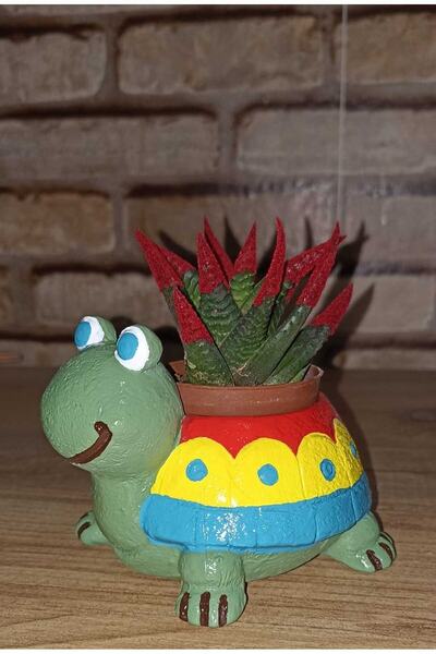 Umut Hobi Tasarım KAPLUMBAĞA SAKSI BETON SAKSI HAYVAN FİGÜRLÜ HEDİYELİK DEKOR...