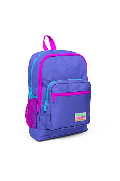 Coral High Geantă pentru școală primară cu model violet cu patru compartimente pentru copii 23703
