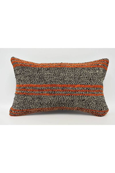 Kayra Export Kırlent Kilim Yastık Kılıfı, 30 X 50 Cm Kahverengi Yastık Kılıfl...