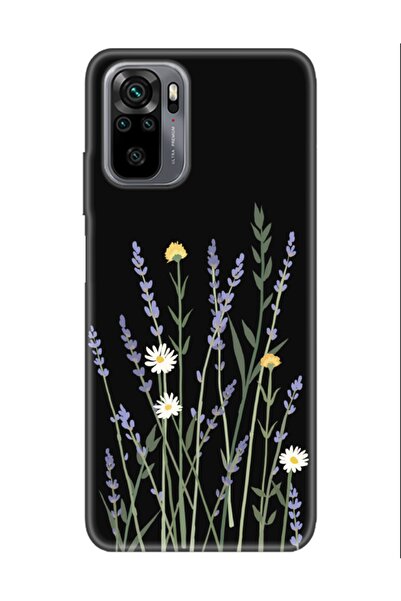 frondcase Redmi Note 10S Lavanta Siyah Telefon Kılıfı