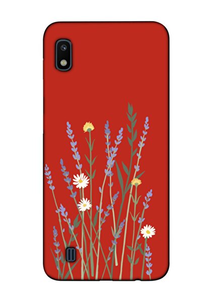 frondcase Samsung A10 Lavanta Kırmızı Telefon Kılıfı