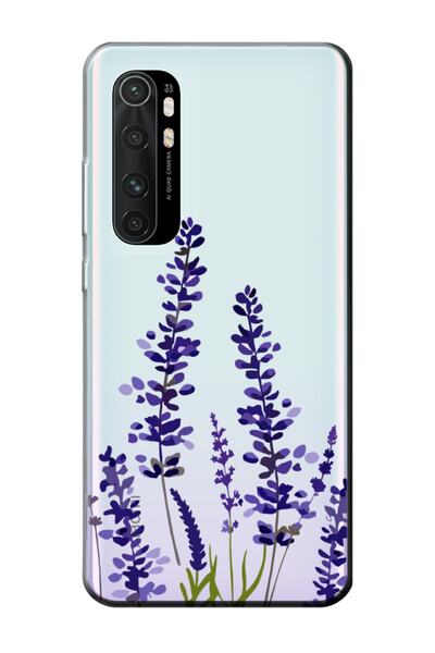 frondcase Xiaomi Mi Note 10 Lite Lavanta Şeffaf Telefon Kılıfı