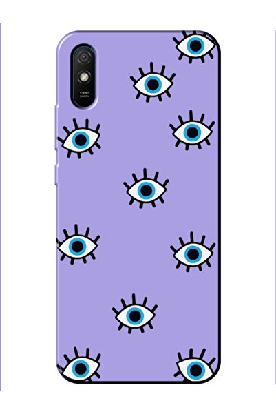 frondcase حافظة هاتف Redmi 9A عيون الشر أرجواني