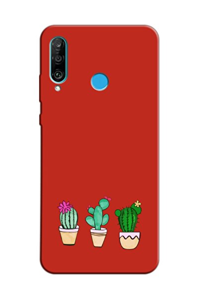 Huawei P30 Lite Cactus Red Phone Case