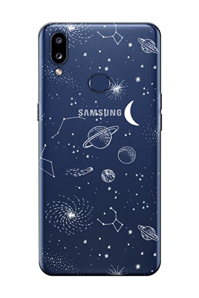 frondcase Samsung A10s Gezegenler Şeffaf Telefon Kılıfı