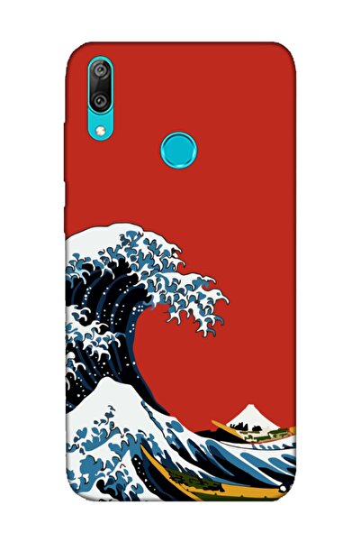 Huawei Y7 2019 Kanagawa Red Phone Case
