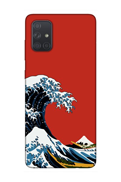 Samsung A71 Kanagawa Red Phone Case