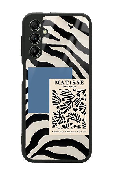 Spoyi Samsung A34 Zebra Matısse Tasarımlı Glossy Telefon Kılıfı
