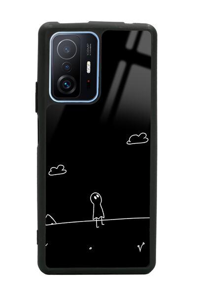 Spoyi Xiaomi Mi 11T Pro Doodle Casper Tasarımlı Glossy Telefon Kılıfı