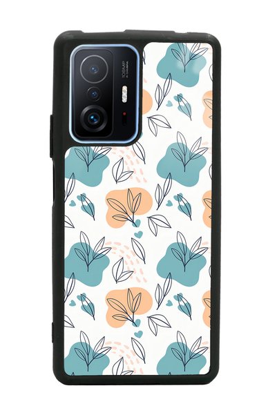 Spoyi Xiaomi Mi 11t Pro Glossy Phone Case with Tiny Leaves Design