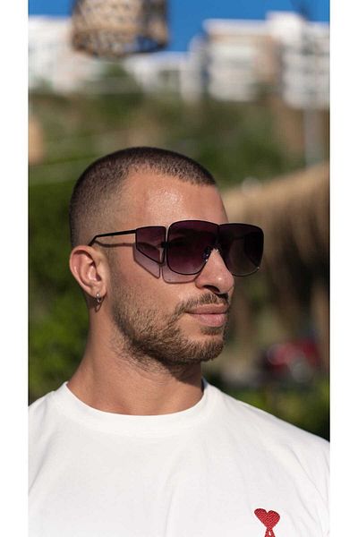 Angel Eyes Ae2004c1b4446 Black Square Gradient Unisex Sunglasses with Side Protection
