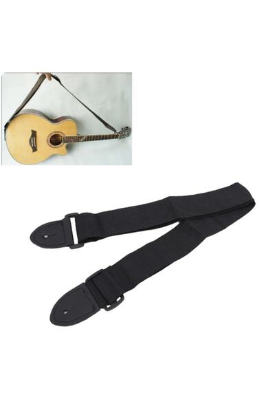 Mahmutlar Music Store Λουρί κιθάρας μαύρο