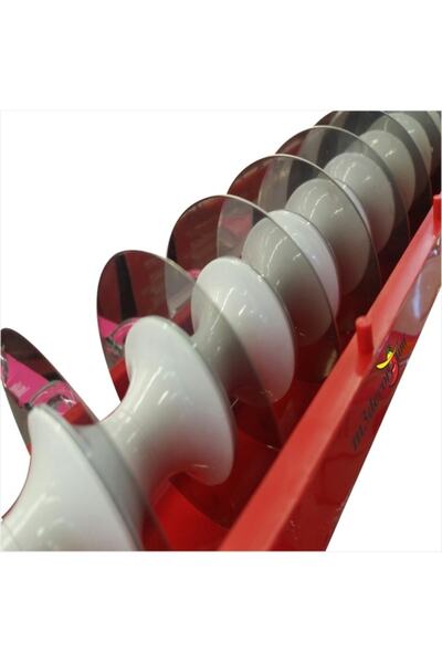 M3DECORİUM Profesyonel Büyük Mantı Hamur Işi 6 Bıçaklı 4 Cm Büyük Aralıklı Ha...