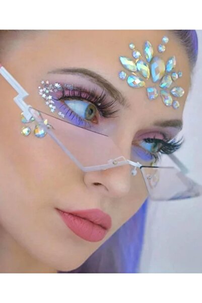 EFLAMEL DESİGN Face Body 3d Işıltılı Incili Saç,yüz,göz, Tırnak, Vücut Süslem...