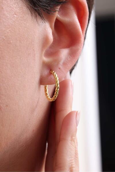 Silvano Jewelry 925 Ayar Gümüş Burgu Küpe