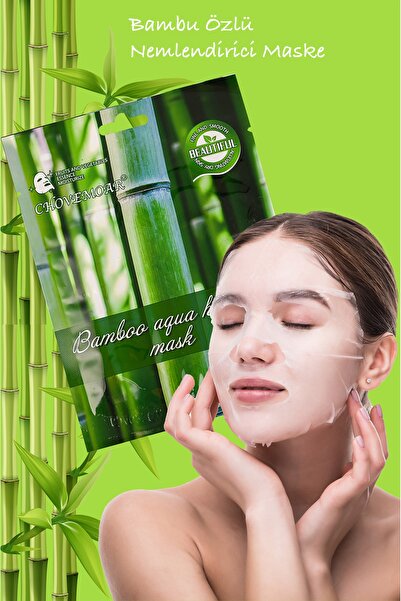 xolo Bambu Öz Yaprağı Yüz Maskesi Bamboo Aqua Hydration Mask Bambusa Vulgaris...