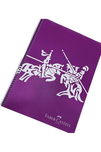 karinabest Faber Vibrant Colors School Notebook 140 Sheets Checkered PP Cover A4 Spiral Notebook