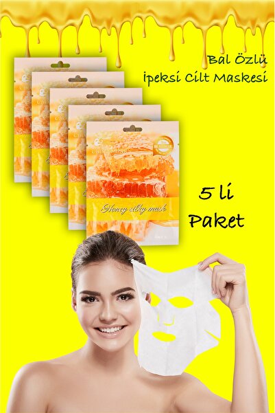 xolo 5 Adet Bal ipek Yüz Maskesi Nemlendirici Onarım Yağı Kontrol Beyazlatma ...