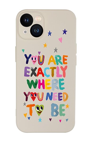 mooodcase iPhone 13  Uyumlu Need To Be Desenli Kamera Korumalı Premium Silikonlu Telefon Kılıfı