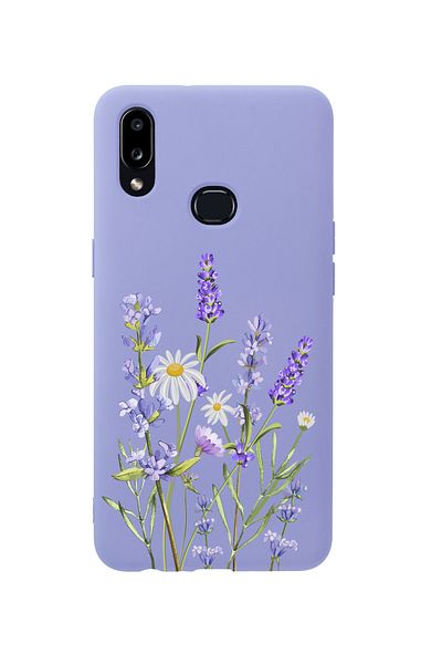 mooodcase حافظة هاتف سامسونج A10s لافندر بريميوم سيليكون أرجواني