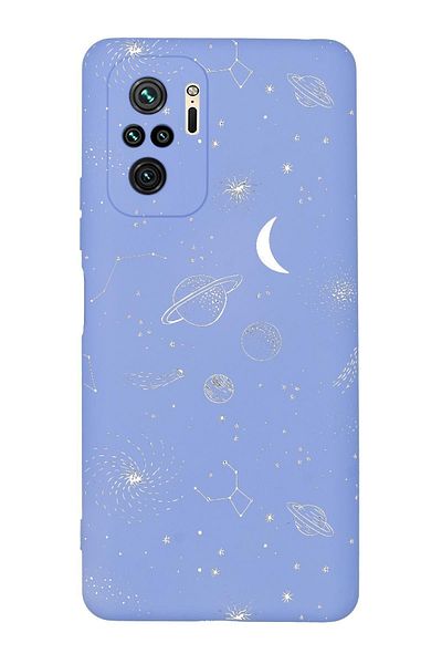 mooodcase حافظة هاتف من السيليكون الفاخر لهاتف Redmi Note 10s بنمط الفضاء