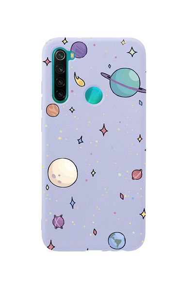 mooodcase حافظة هاتف Xiaomi Redmi Note 8 من السيليكون الفاخر بنمط الكواكب