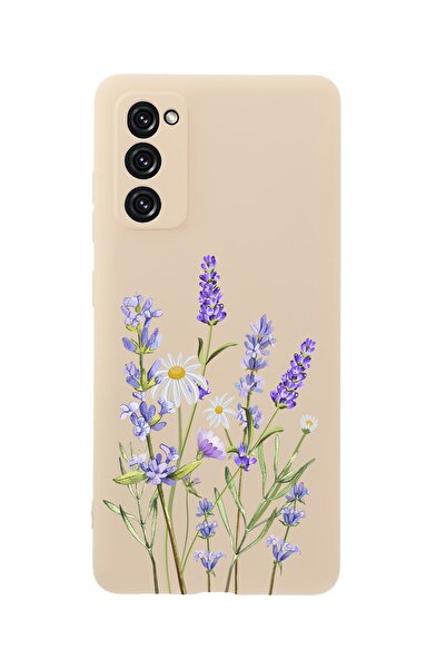 mooodcase Samsung S20 Fe Lavender Premium Silikonlu Pembe Telefon Kılıfı