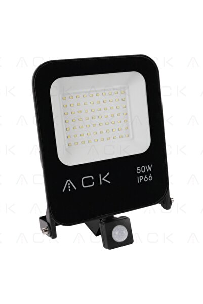 repplam 50 Watt Hareket Sensörlü Led Projektör 5140 Lümen Beyaz Işık Gece Sen...