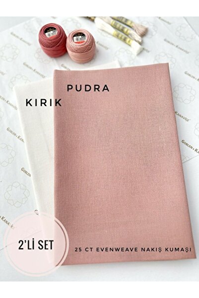 goblenkanaviçe Evenweave Nakış Işlemelik Kumaş (50X80 CM) 2'li Set, Kanaviçe ...