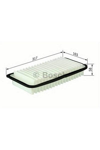 Bosch Toyota Corolla E12 1.4 D-4D Diesel Air Filter 2006-2007 Bosch