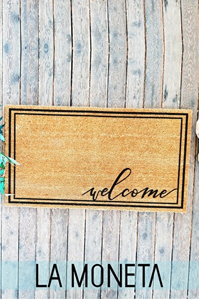 LAMONETA Xl Welcome 100x50 Cm Kapı Önü Koko Kıl Paspas