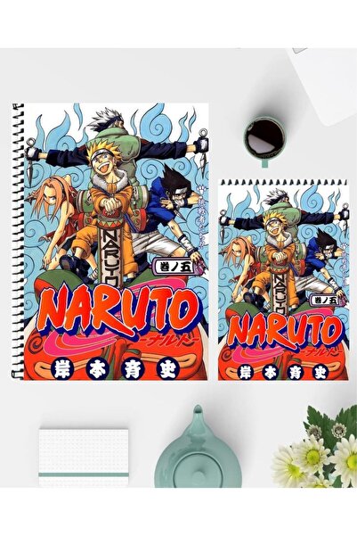 feroxby دفتر ملاحظات Naruto Uzumaki مقاس A5 ومفكرة A6 بتصميم خاص غير مبطنة