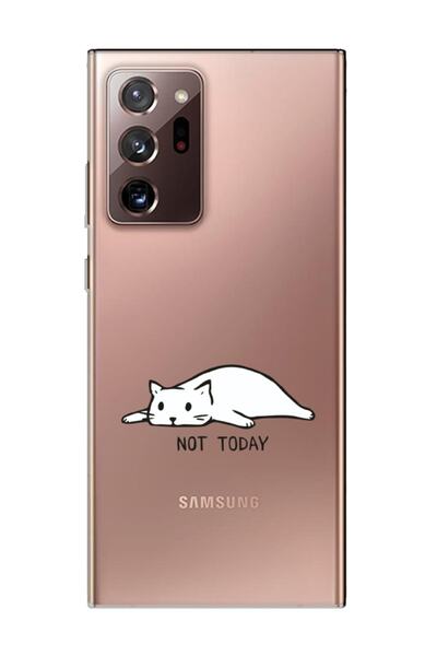 frondcase حافظة هاتف سامسونج نوت 20 الترا نوت توداي شفافة للقطط