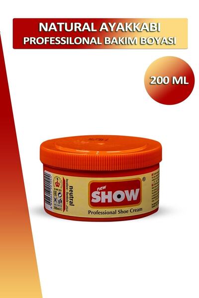 Dopar Bağcık Show Naturel Professional Krem Ayakkabı Bakım Boyası 200 ml Set