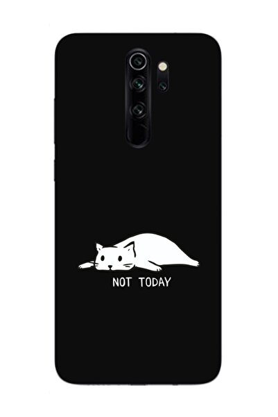 frondcase حافظة هاتف Redmi Note 8 Pro Not Today باللون الأسود