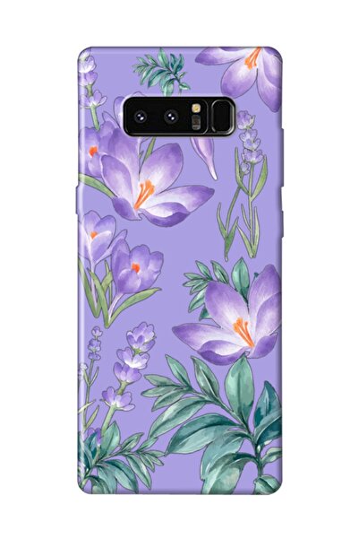 frondcase Samsung Note 8 Kış Çiçeği Lila Telefon Kılıfı