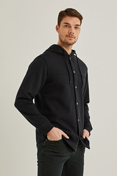 PAULMARK Kapucnis Snap Fastener ingkabát