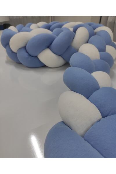 meleginisiklitoplari حماية محبوكة 240 سم 3 قطع محبوكة / سرير سلة 50x90