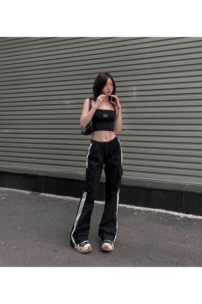 DENİKK Φούτερ Y2k Stripe Detail Cargo