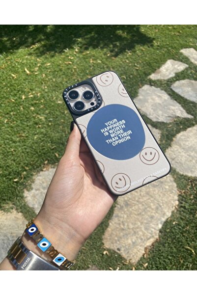 KILIF HOUSE Iphone 12 Pro Max Uyumlu Aynalı Happiness Kılıf