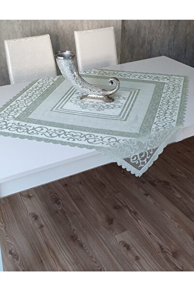 WENESSİ قماش سمكة محبوك بنمط عثماني (أخضر فستقي)