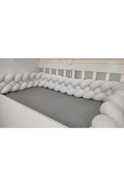 meleginisiklitoplari Knitted Protection 200 Cm 4-Piece Knitted Crib Protector