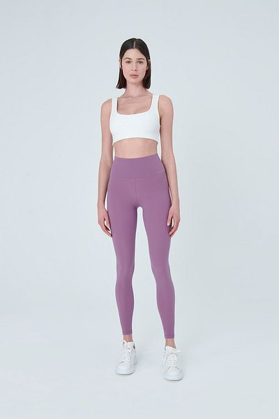 UP&FIT Push Up High Waist Control Κολάν ανοιχτό λιλά